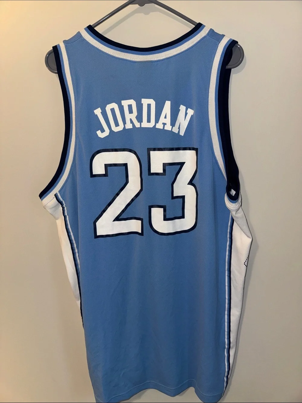 Jordan North Carolina #23 Basketball Jersey - Carolina Blue & White